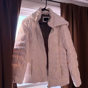 A.N.A Women's White Puffer Coat